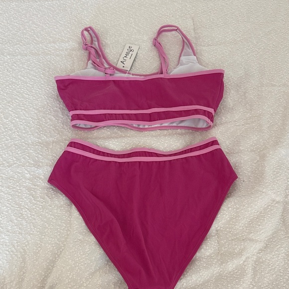 Ai’mage Fuchsia and Light Pink Bikini Set - Picture 2 of 3